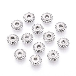 100 Perline Distanziali Tibetane Dorate - 17x6,5 Mm 3 Fori