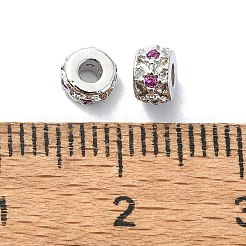 Покрытие стойки латунь микропаве прозрачные кубические циркониевые бусины&nbsp;KK-U014-08P