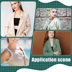 6 шт. микрофонные булавки из сплава для лацканов одежды рюкзака&nbsp;JEWB-ME0001-15G