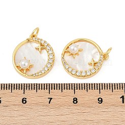 Латунные микро проложить кубического циркония подвески KK-U058-09G