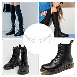 2 шт. латунные витые трехслойные цепи для джинсовых брюк&nbsp;HJEW-SP0001-42