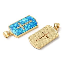 Покрытие стойки латунь микропаве прозрачные подвески из кубического циркония KK-P268-16G