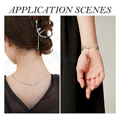 6 шт. 6-х стильный удлинитель для кабеля из стерлингового серебра&nbsp;FIND-TA0002-40