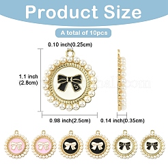 10шт 3 стиля подвески из сплава с эмалью&nbsp;ENAM-YW0006-23