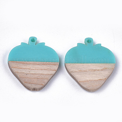 Pendentifs en résine & en bois&nbsp;RESI-S358-42B