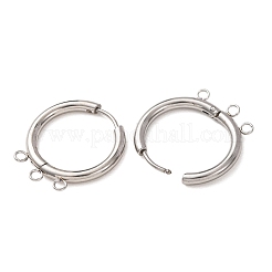 Orecchini a cerchio huggie in acciaio inossidabile 304&nbsp;STAS-D183-03C-P