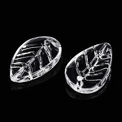 Прозрачные стеклянные бусины-лепестки GLAA-N001-09