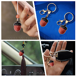 Деревянные подвески для ювелирных изделий из желудя&nbsp;LS-WOOD-WH0025-80