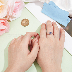 1 шт. компоненты кольца из стерлингового серебра&nbsp;STER-BC0002-53B