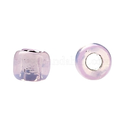 TOHOラウンドシードビーズ  日本製シードビーズ  （シルバーの裏地付きライトピンクオパール2120)個  11/0  2.2mm  穴：0.8mm  約1110PCS /ボトル  10 G /ボトル&nbsp;SEED-JPTR11-2120