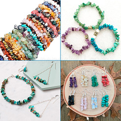 360 г набор бусин из пресноводных ракушек и драгоценных камней двух цветов&nbsp;G-CW0001-01