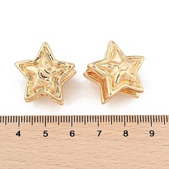 Латунь обруч серьги для женщин EJEW-U041-08G