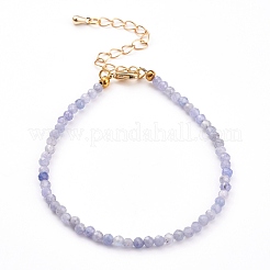 Facettierte natürliche Edelsteinperlen Armbänder für Damen&nbsp;BJEW-JB05928