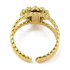 Кольца-манжеты из нержавеющей стали 304 с эмалью для женщин&nbsp;RJEW-F166-45G-02