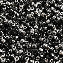 Стеклянные бусины цвета металлик&nbsp;SEED-Z001-C-D13