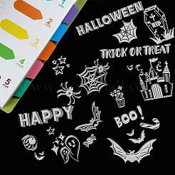 9 feuilles 9 style timbres en plastique pvc&nbsp;DIY-GL0002-84J