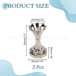 Porte-boules de cristal en alliage&nbsp;AJEW-WH0752-668P