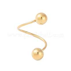 Ионное покрытие (ip) 304 нержавеющая сталь круглые открытые манжетные кольца RJEW-S418-06G