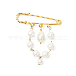 3 шт. 3 стиля железные стеклянные жемчужные бусины килт булавки брошь JEWB-BR00188