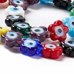 Ручной сглаза бусины бисер нитей LAMP-F024-03B