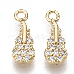Латунные микропаве прозрачные кубические циркониевые подвески&nbsp;KK-S355-016-NF