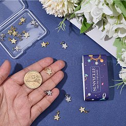 20шт латунные подвески с микропаве и кубическим цирконием&nbsp;KK-SC0007-24