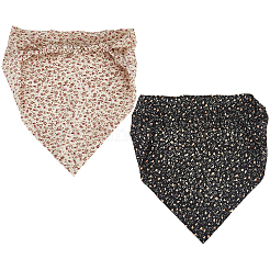 2 шт. 2-х цветные эластичные повязки на голову с цветочным принтом для девочек&nbsp;OHAR-CY0001-16