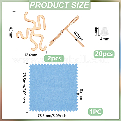 1 пара сережек-гвоздиков из стерлингового серебра STER-BC0002-68MG
