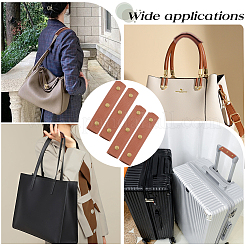 4шт прямоугольный защитный чехол для ручек сумки из искусственной кожи&nbsp;FIND-GF0006-48A