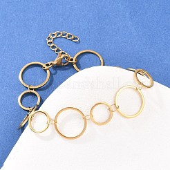 Браслеты-цепочки из нержавеющей стали 304 для женщин&nbsp;BJEW-P373-03B-G