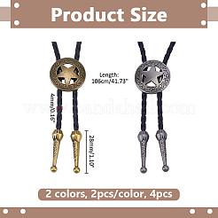 4 шт. 2-цветный ретро-подвесной сплав&nbsp;NJEW-ME0001-11B