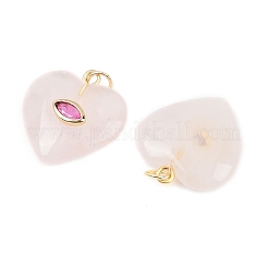 Природного розового кварца подвески&nbsp;G-Z134-04C