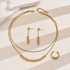 Винтажный комплект из двухслойных ожерелий GW6989