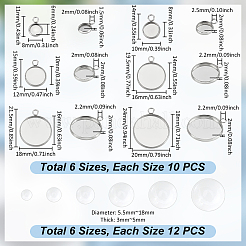 Kits de fabrication de pendentifs ronds et plats diy&nbsp;DIY-UN0002-94