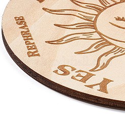 Деревянные резные коврики для чашек AJEW-P103-01B