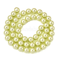 Нити круглых стеклянных жемчужных бус класса А&nbsp;HY-E001-09