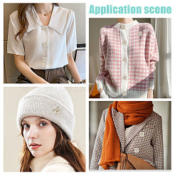 Латунная пуговица с 1 отверстием и стеклянными стразами на ножке BUTT-WR0001-21