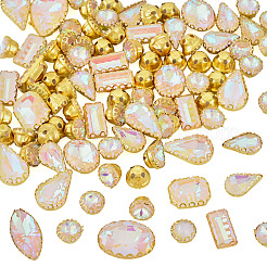 100 strass à coudre en verre&nbsp;GLAA-TA0004-46