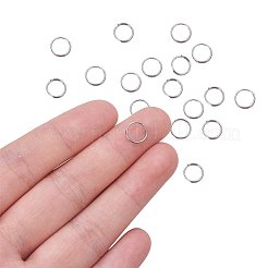 ステンレススティールスプリットリング  ダブルループ丸カン  ステンレス鋼色  7x0.6mm  内径約5.8mm  215個/ 20g&nbsp;STAS-PH0002A-05P