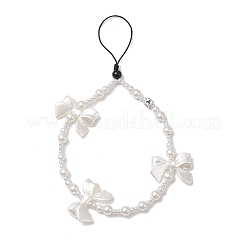 Ремешки для мобильных телефонов из акрила и АБС-пластика с имитацией жемчуга HJEW-JM03077