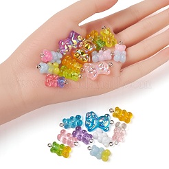 36шт 4 стильные подвески из прозрачной и непрозрачной смолы RESI-FS0001-22