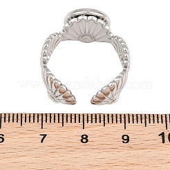 Componentes de anillo de brazalete de acero inoxidable 304 con forma de concha&nbsp;SA-CBA098D-03P-B