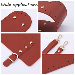 1 комплект дна и ручек из искусственной кожи&nbsp;AJEW-CL0001-62C