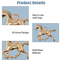 10шт латунные подвески&nbsp;KK-HS0015-62