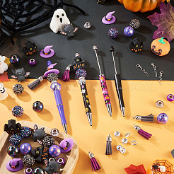 Penne con perline in plastica ABS per Halloween&nbsp;DIY-TA0014-53