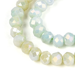 Антикоррозийные гальванические стеклянные бусины рондель&nbsp;LS-EGLA-T021-4mm-17-05