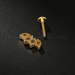 G23 титановые микропаве прозрачные кубические цирконии лабреты с внутренней резьбой WGF680D-06