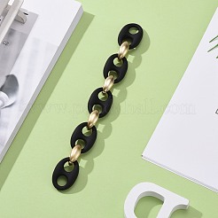 Ручная роспись ccb пластиковых и прорезиненных акриловых цепочек для кофейных зерен AJEW-JB00876-02