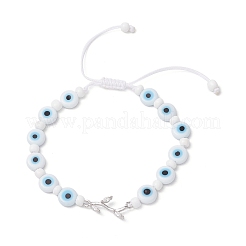 Латунные прозрачные кубические циркониевые браслеты с звеньями BJEW-JB11896