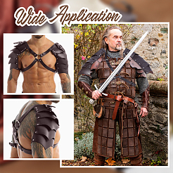 Искусственная кожа с оболочкой из сплава&nbsp;AJEW-WH0678-29A